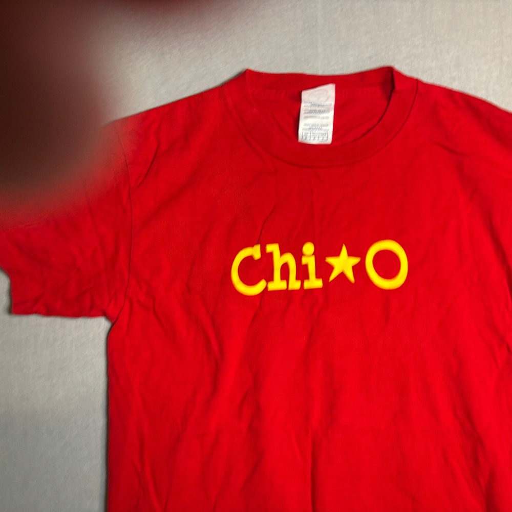 Delta Pro Weight Chi O Sorority Graphic T-Shirt Adult Small Red 2008 - Picture 8 of 16